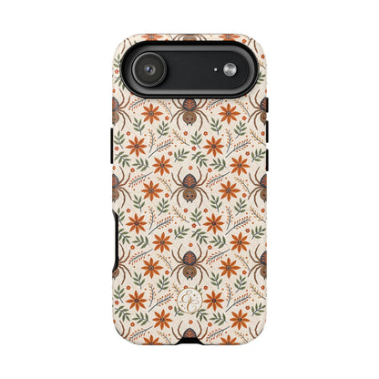 Boho Floral Spider Pattern Phone Case
