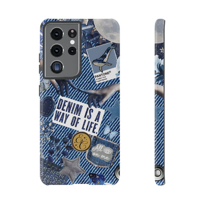 Denim Texture Tough Phone Case