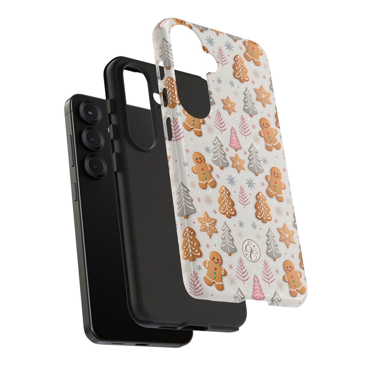 Christmas Gingerbread Man Pattern Tough Phone Case