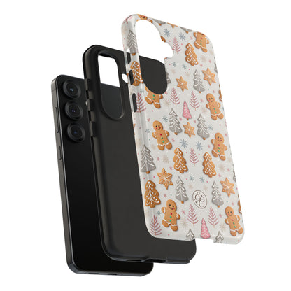 Christmas Gingerbread Man Pattern Tough Phone Case
