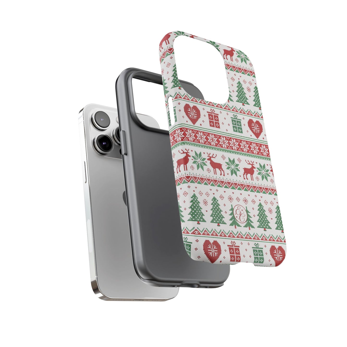 Ugly Christmas Sweater Pattern Tough Phone Case