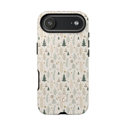 Boho Christmas Forest Tough Phone Case
