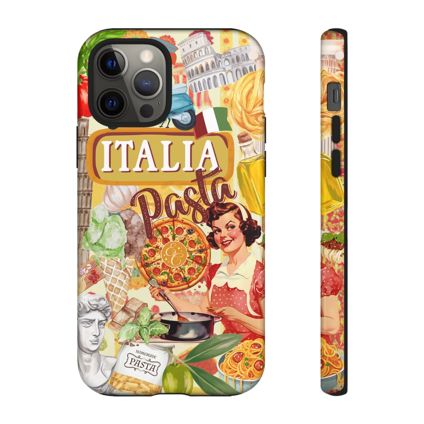 Italian Cuisine Collage Tough Phone Case