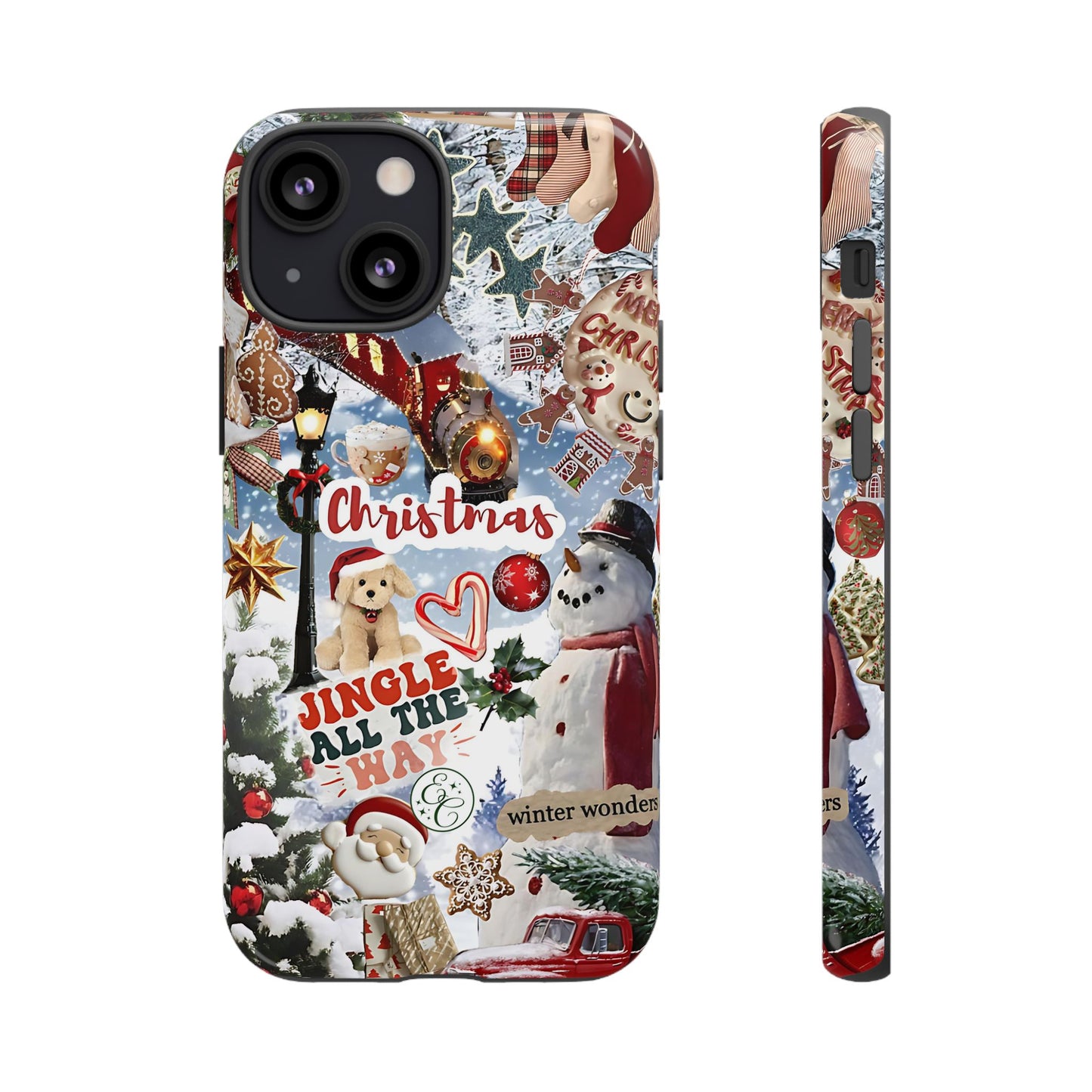 Christmas Holiday Collage Tough Phone Case