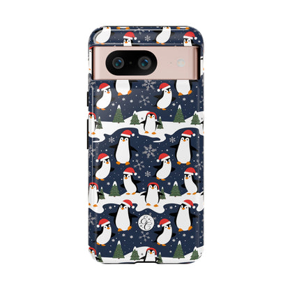 Cute Penguin Christmas Pattern Tough Phone Case