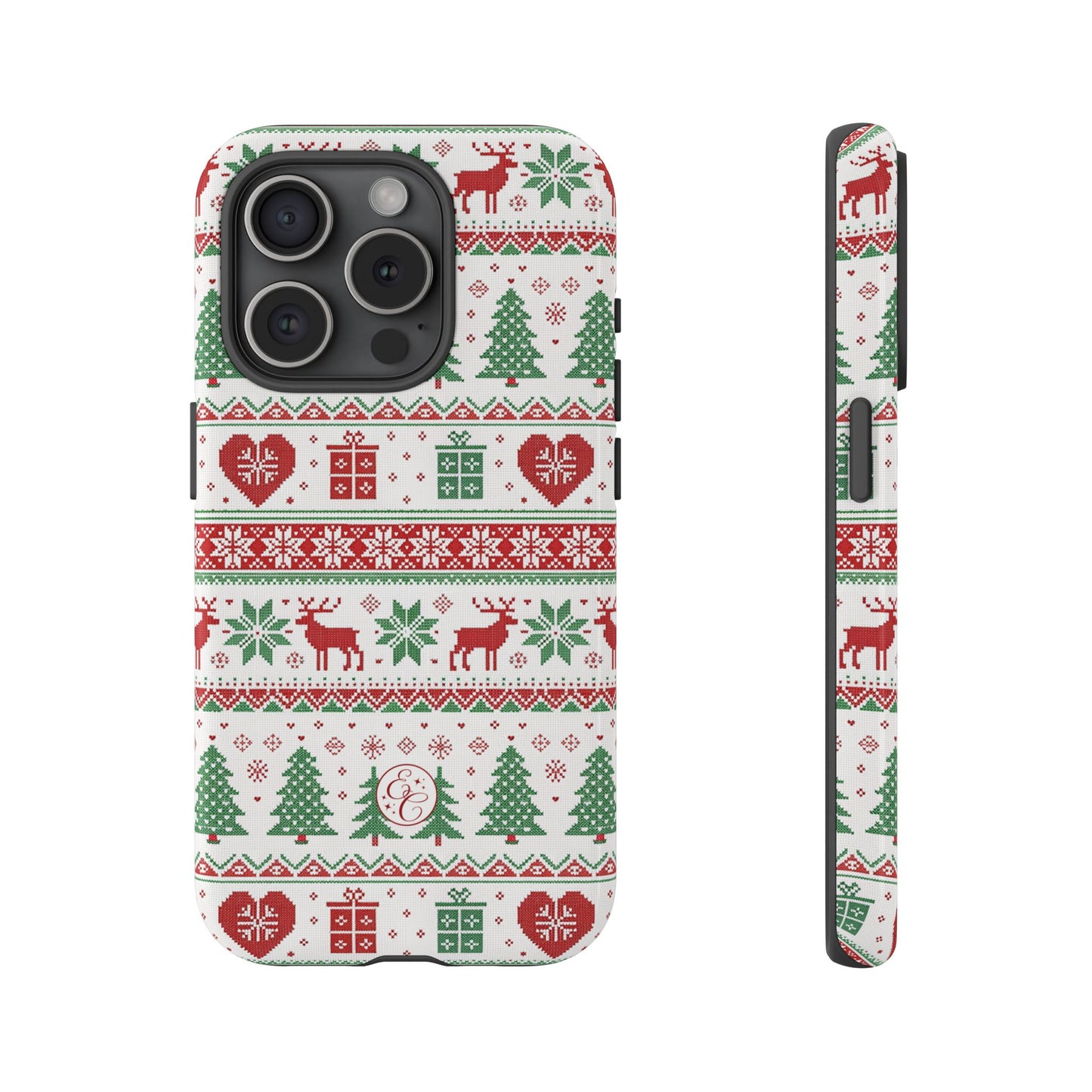 Ugly Christmas Sweater Pattern Tough Phone Case