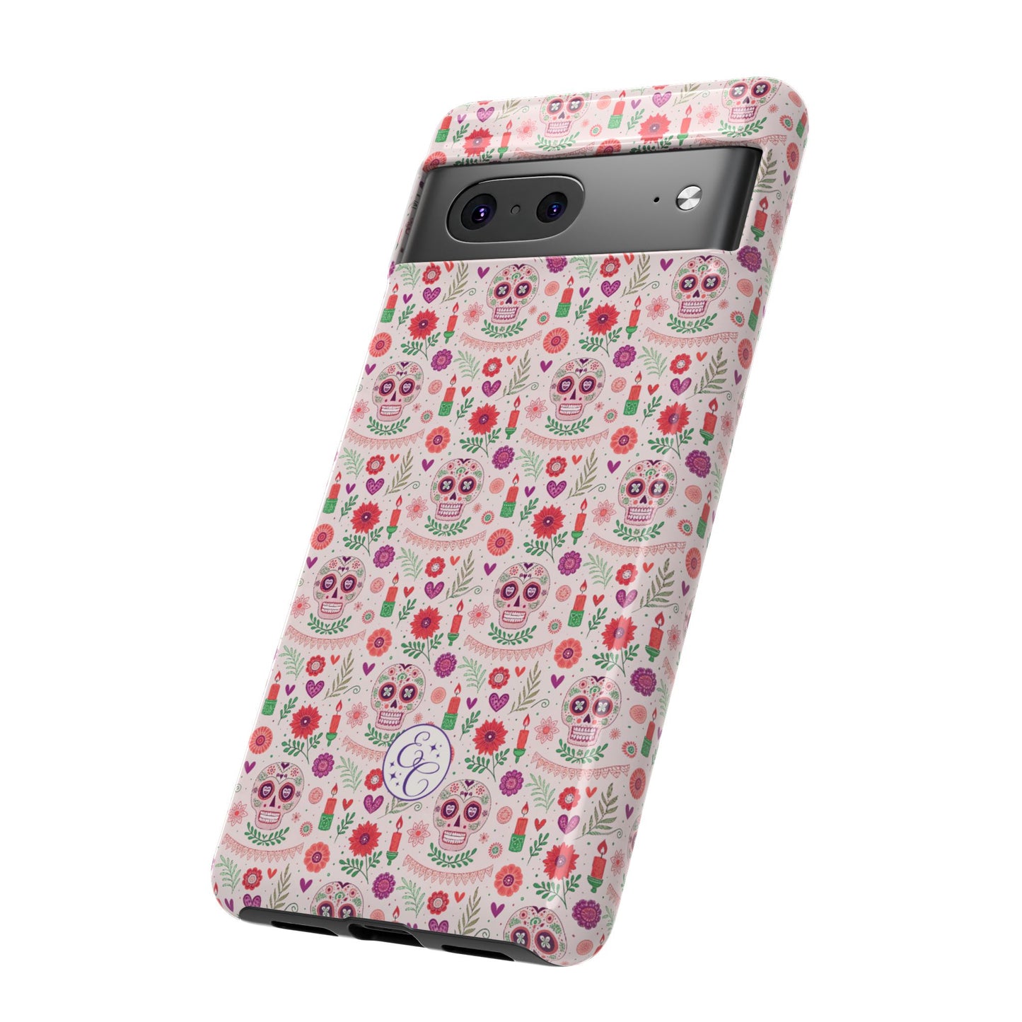 Pink Boho Day of the Dead Tough Phone Case