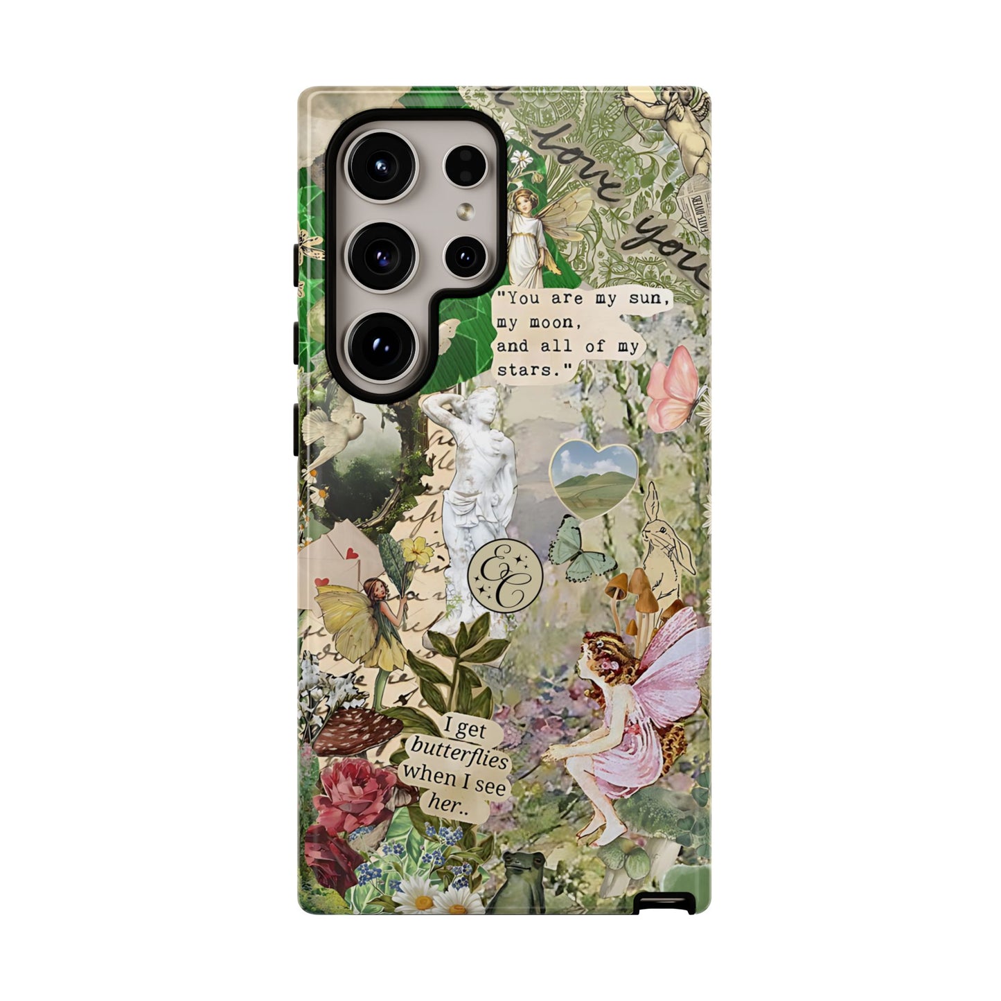 Vintage Botanical Collage Tough Phone Case