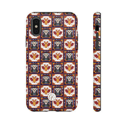 Dracula & Bat Pattern Tough Phone Case
