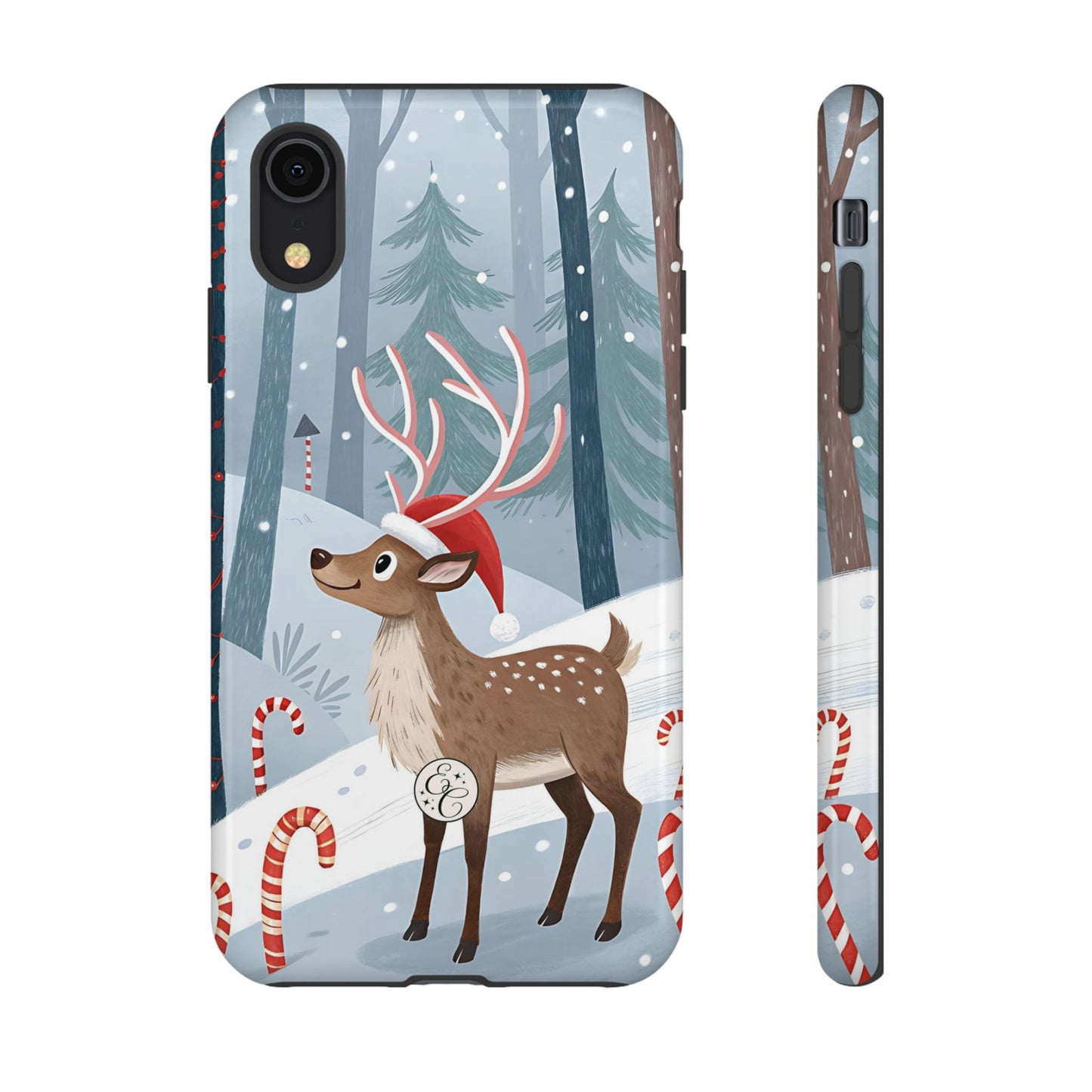 Reindeer in Winter Wonderland Tough Phone Case