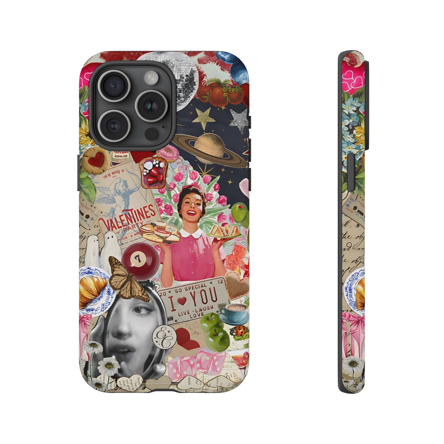 Retro Aesthetic Collage Art Tough Phone Case