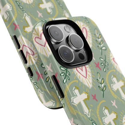 Christian Cross Boho Pattern Tough Phone Case