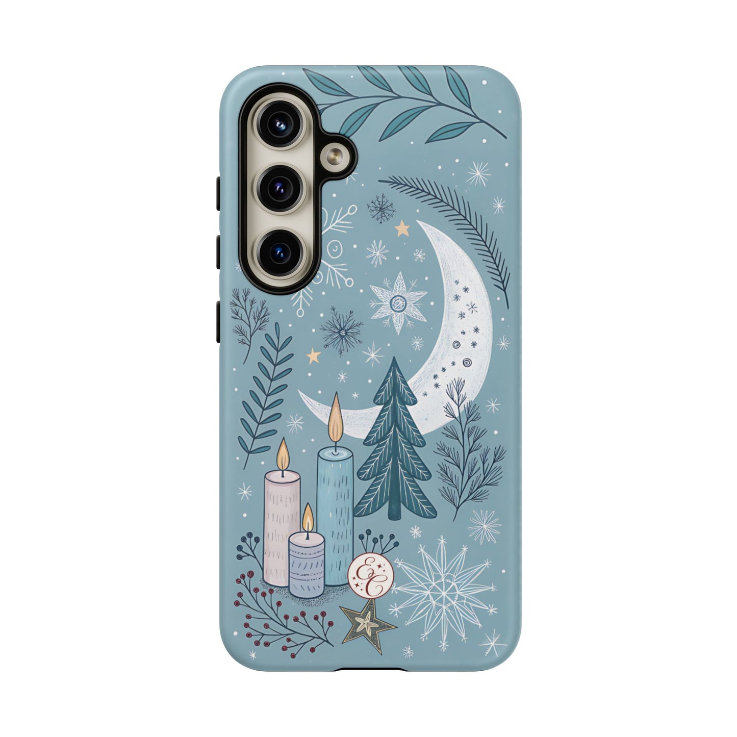 Winter Moon & Candles Tough Phone Case