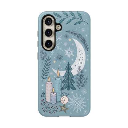 Winter Moon & Candles Tough Phone Case