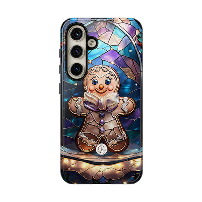 Gingerbread Man Stained Glass Tough Phone Case