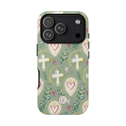 Christian Cross Boho Pattern Tough Phone Case