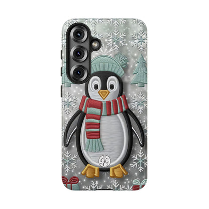 Cute Christmas Penguin Tough Phone Case