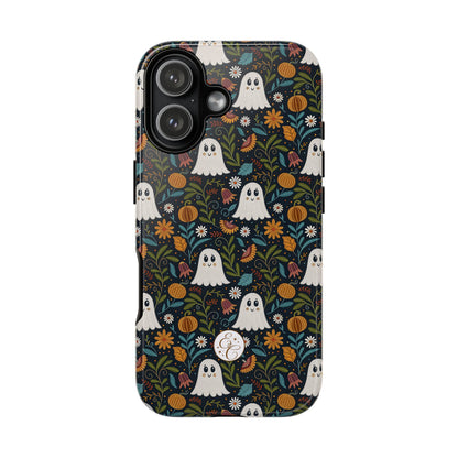 Boho Halloween Ghost Pattern Tough Phone Case