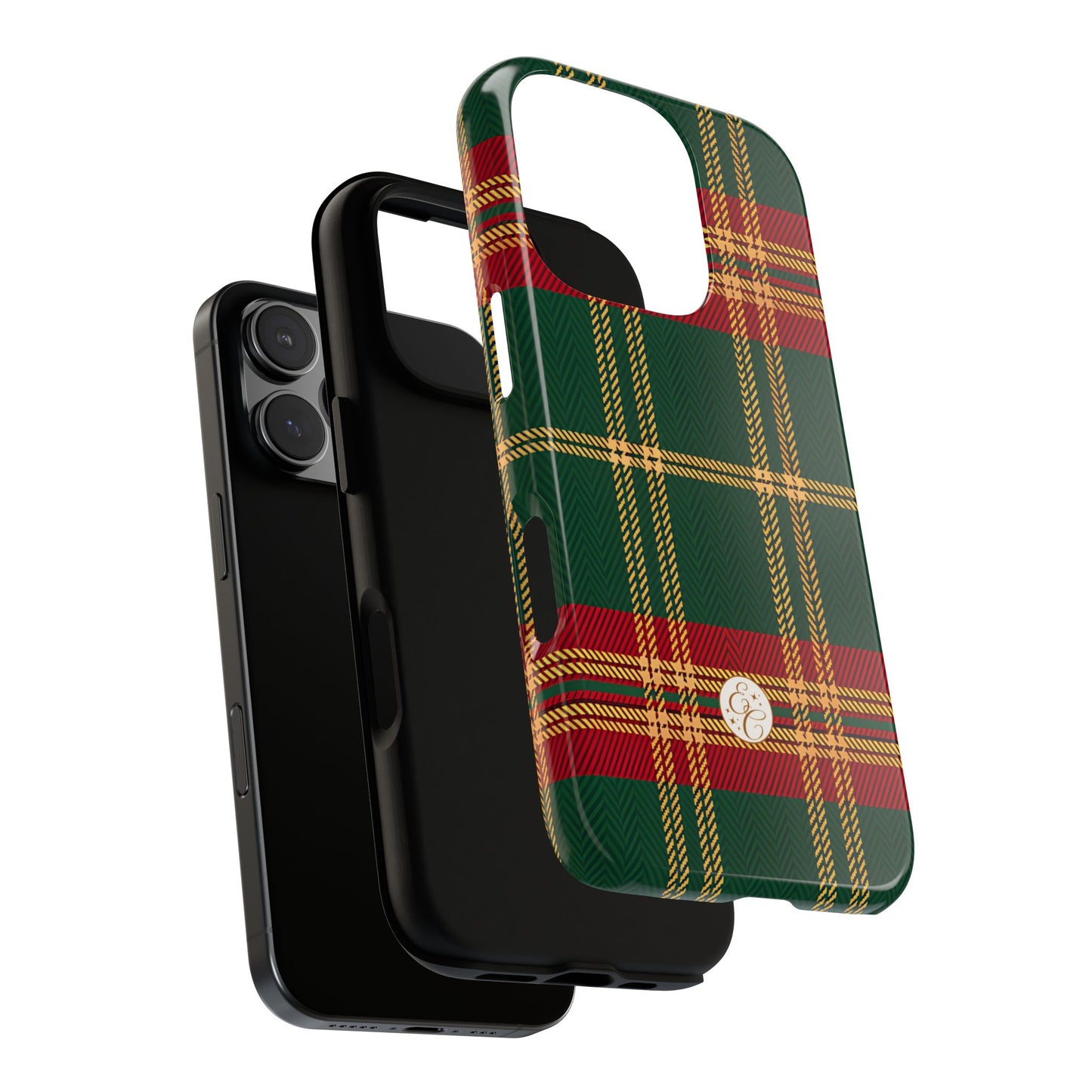 Green Red & Gold Plaid Tough Phone Case