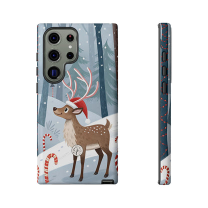 Reindeer in Winter Wonderland Tough Phone Case