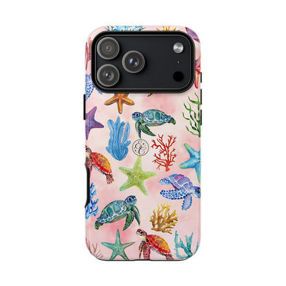 Colorful Marine Life Tough Phone Case