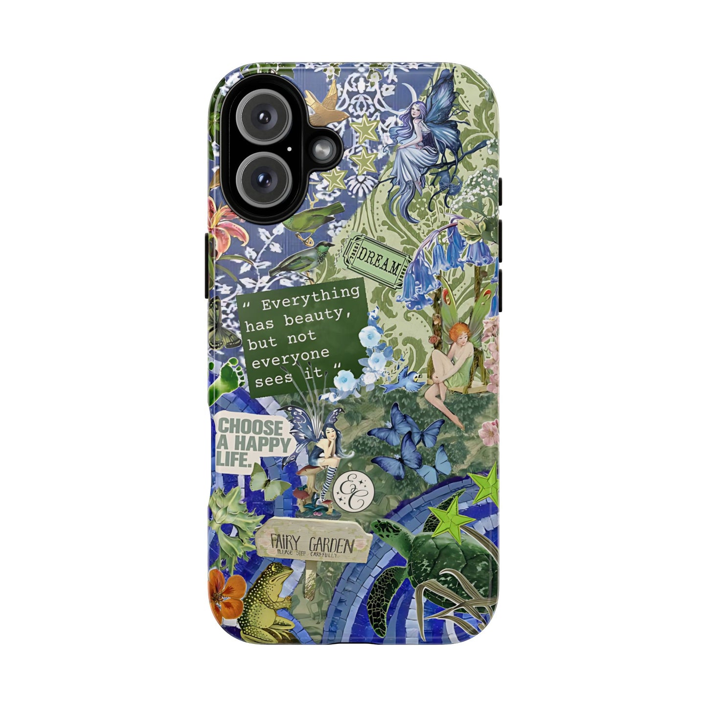 Fairy Garden Collage Tough Phone Case