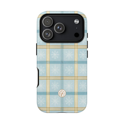 Blue Winter Plaid Phone Case
