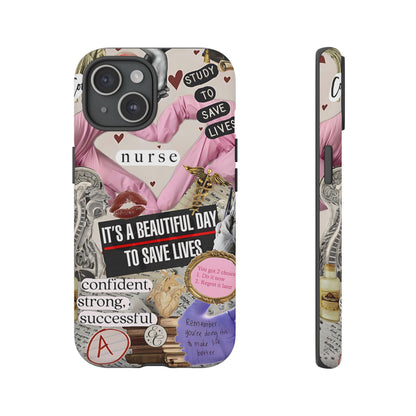 Nurse Inspirational Collage Tough Phone Case