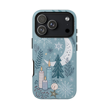 Winter Moon & Candles Tough Phone Case