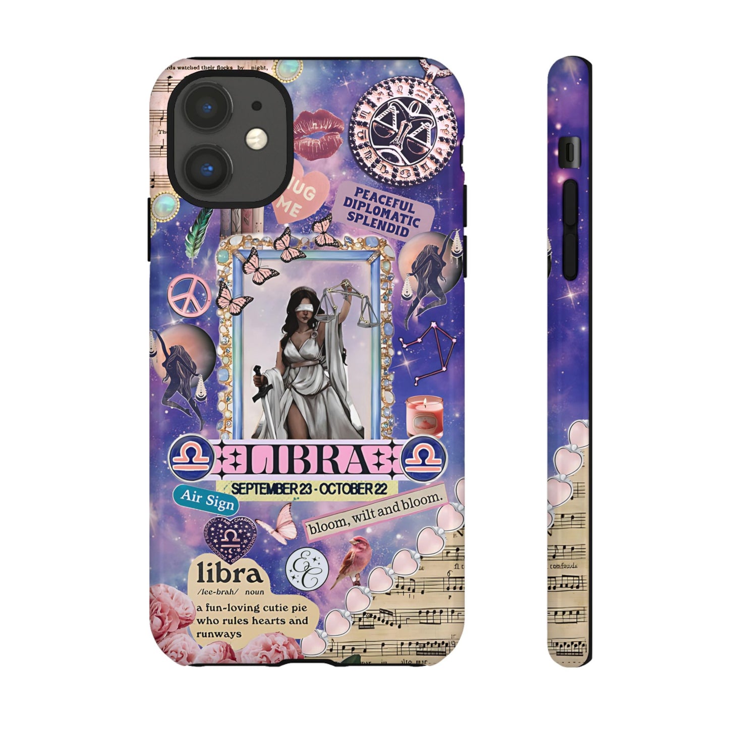 Libra Zodiac Star Sign Tough Phone Case