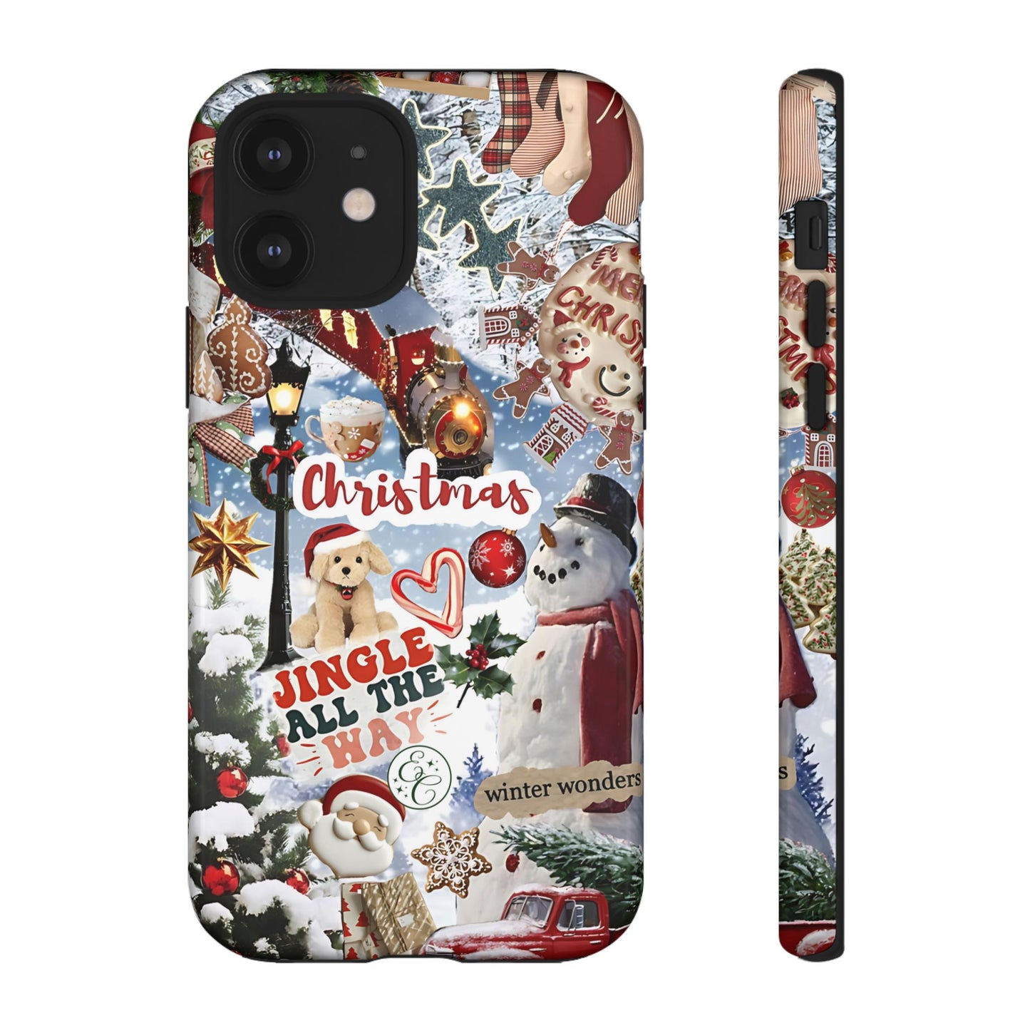 Christmas Holiday Collage Tough Phone Case