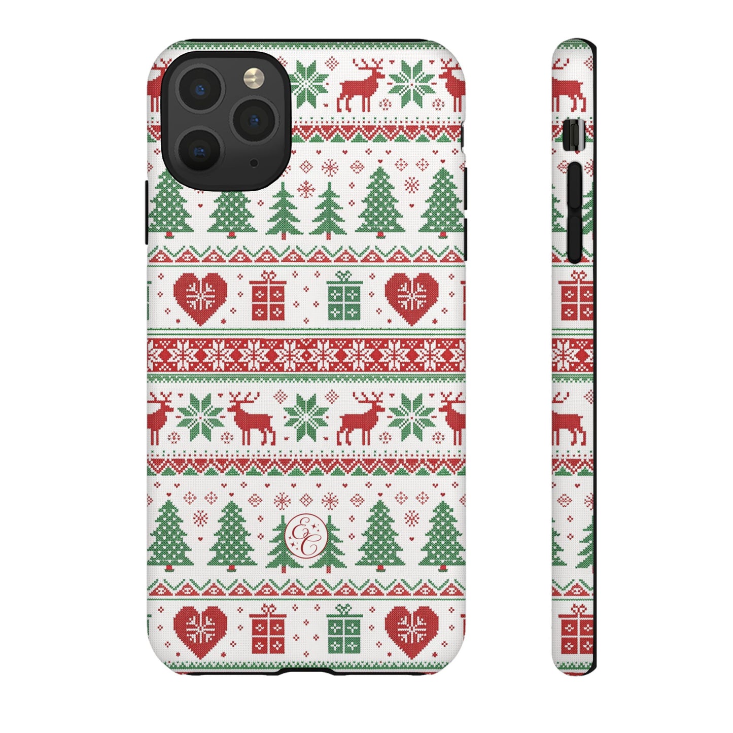 Ugly Christmas Sweater Pattern Tough Phone Case