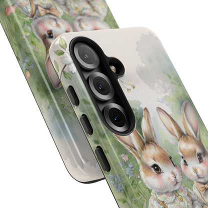 Vintage Bunny Picnic Tough Phone Case