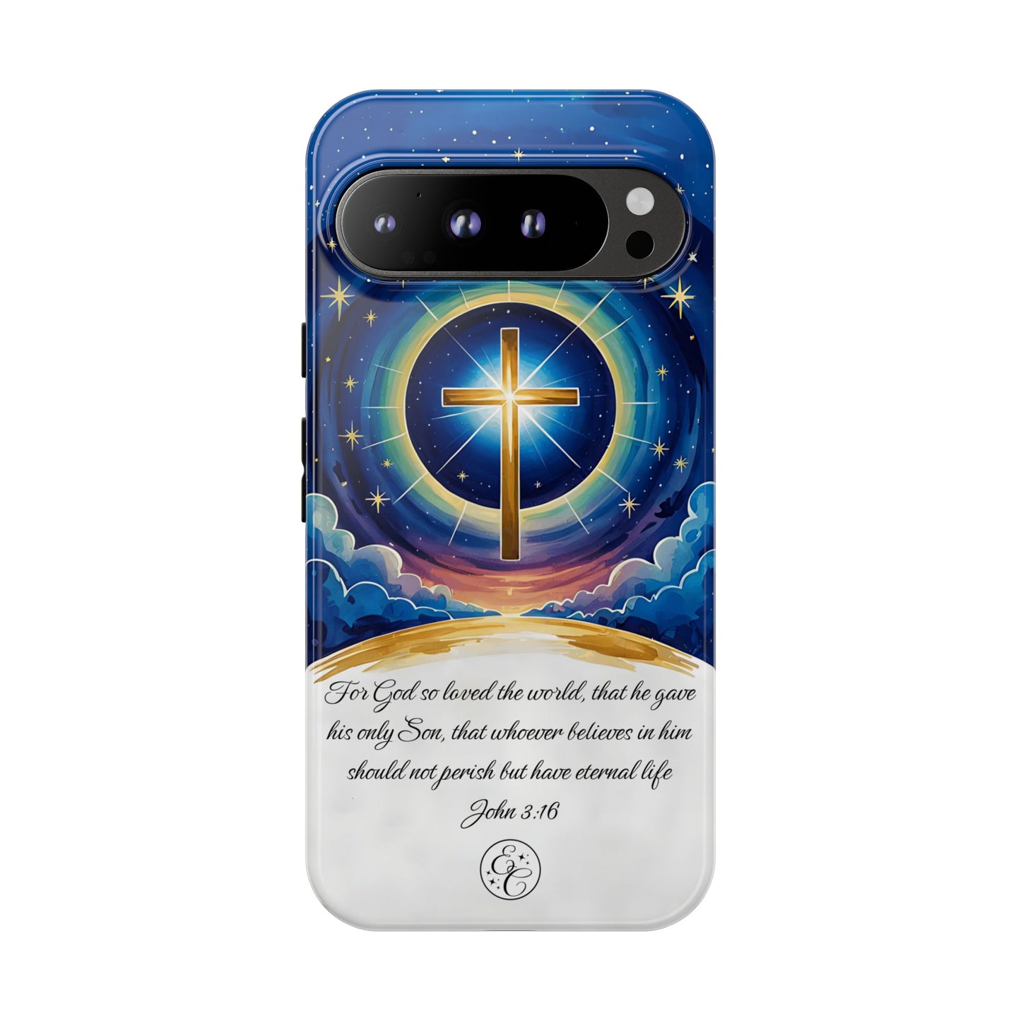 Celestial Cross - John 3:16 Tough Phone Case