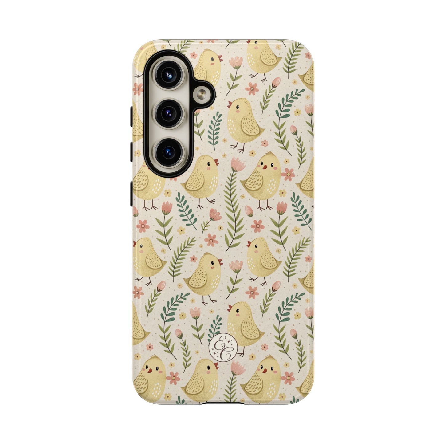 Vintage Floral Chick Pattern Tough Phone Case
