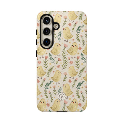 Vintage Floral Chick Pattern Tough Phone Case