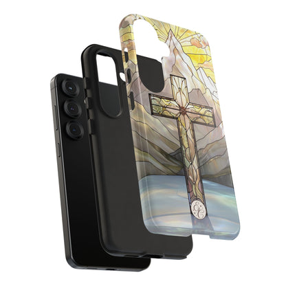 Stained Glass Cross Tough Phone Case