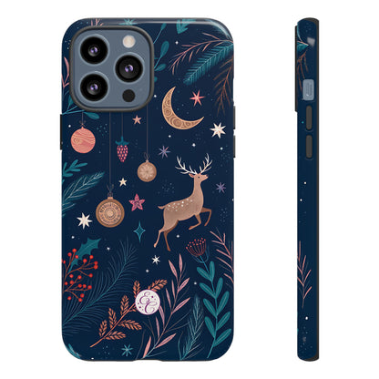 Boho Christmas Reindeer Tough Phone Case