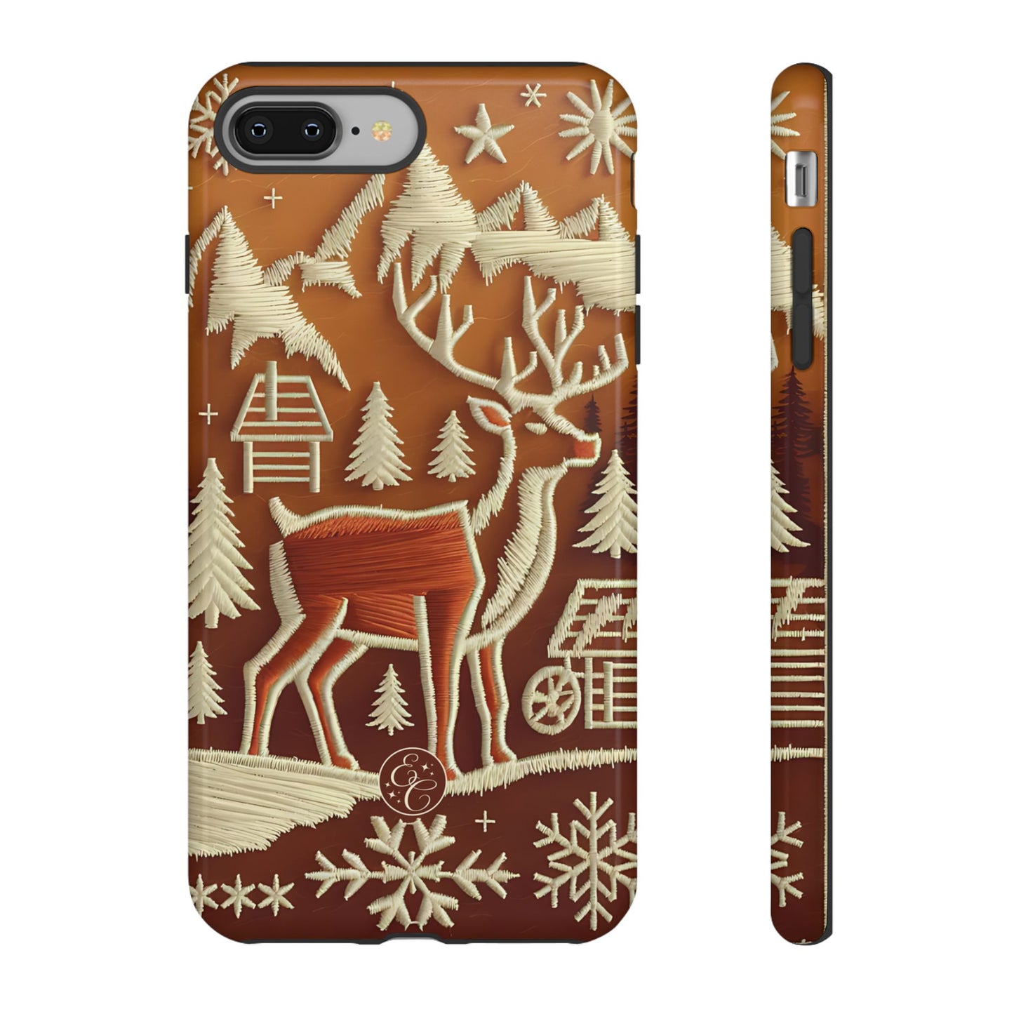 Rustic Reindeer Tough Phone Case