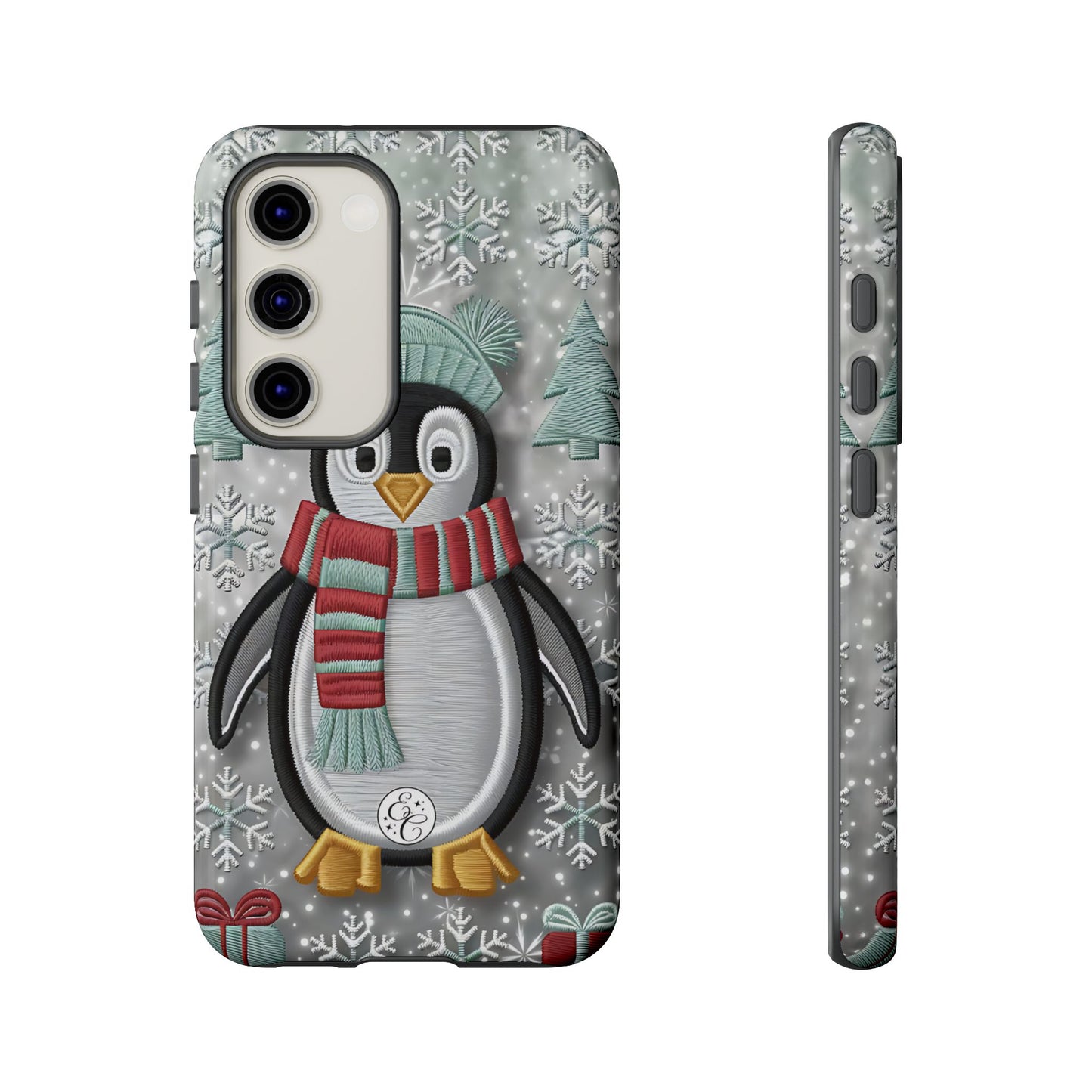 Cute Christmas Penguin Tough Phone Case