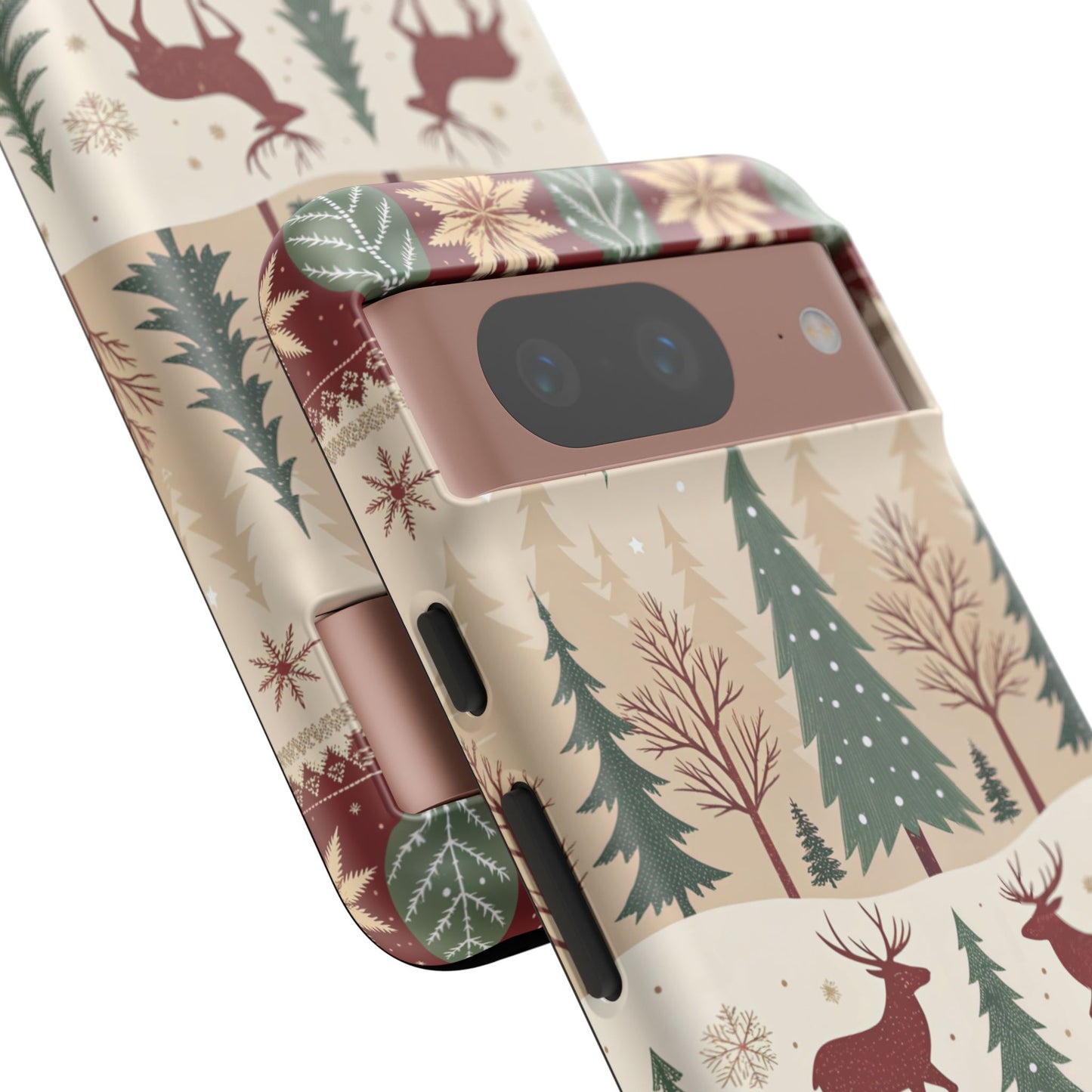 Vintage Christmas Reindeer Tough Phone Case