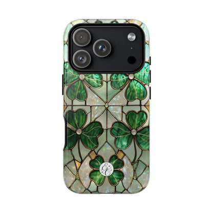 Stained Glass Clover Tough Phone Case