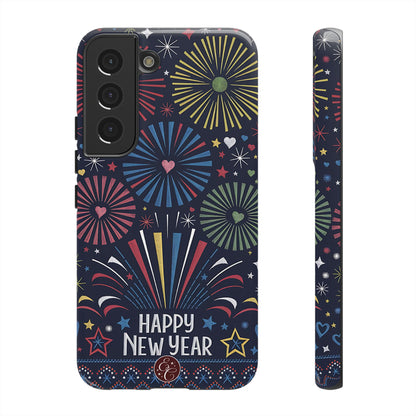 Happy New Year Fireworks Tough Phone Case