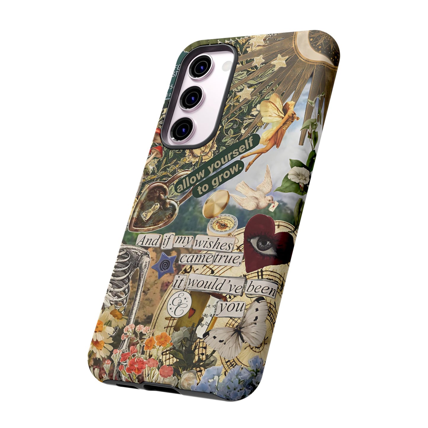 Vintage Cottage Collage Tough Phone Case