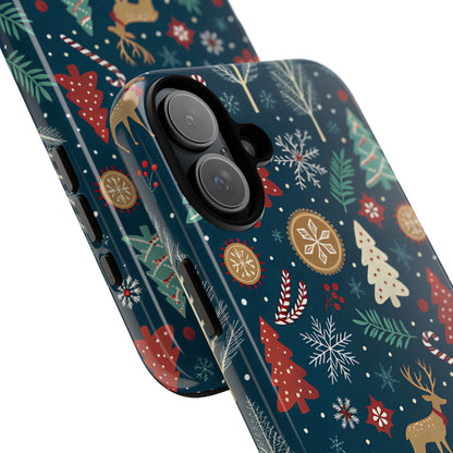 Christmas Holiday Pattern Tough Phone Case