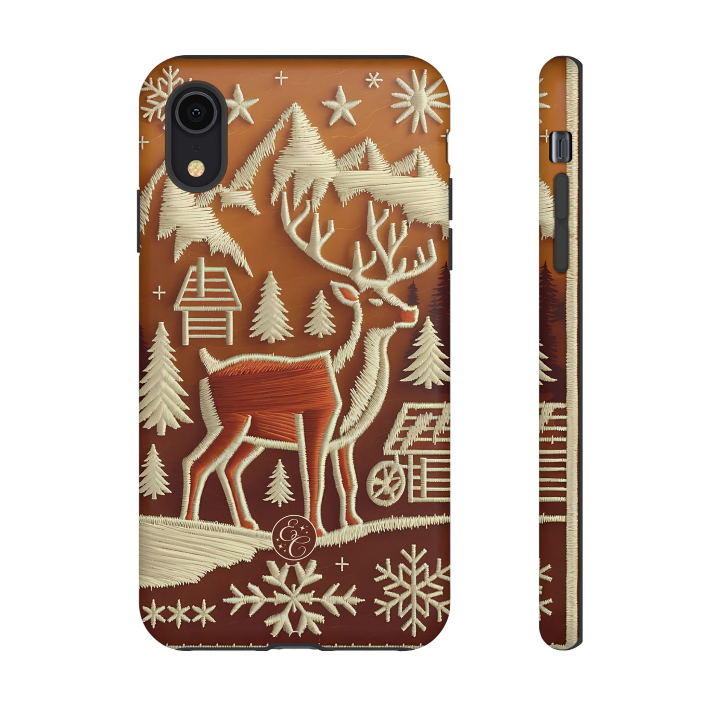 Rustic Reindeer Tough Phone Case