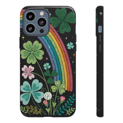 Rainbow & Shamrock Tough Phone Case