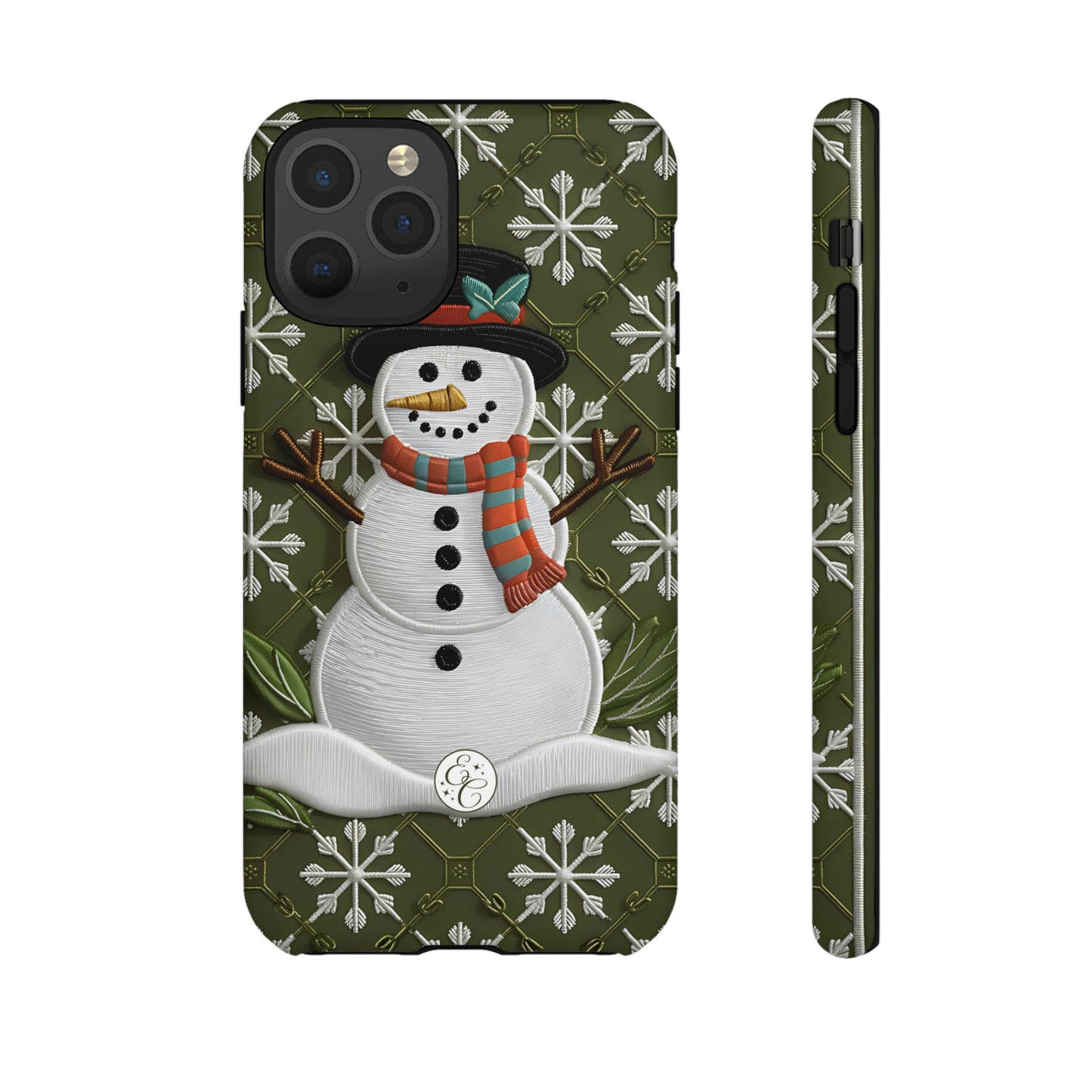 Christmas Snowman Tough Phone Case