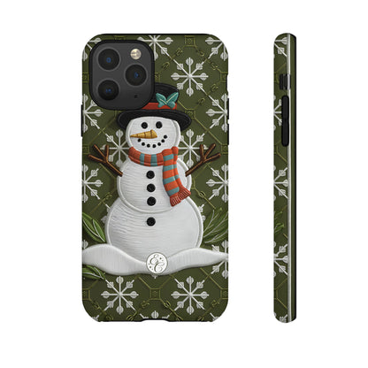 Christmas Snowman Tough Phone Case