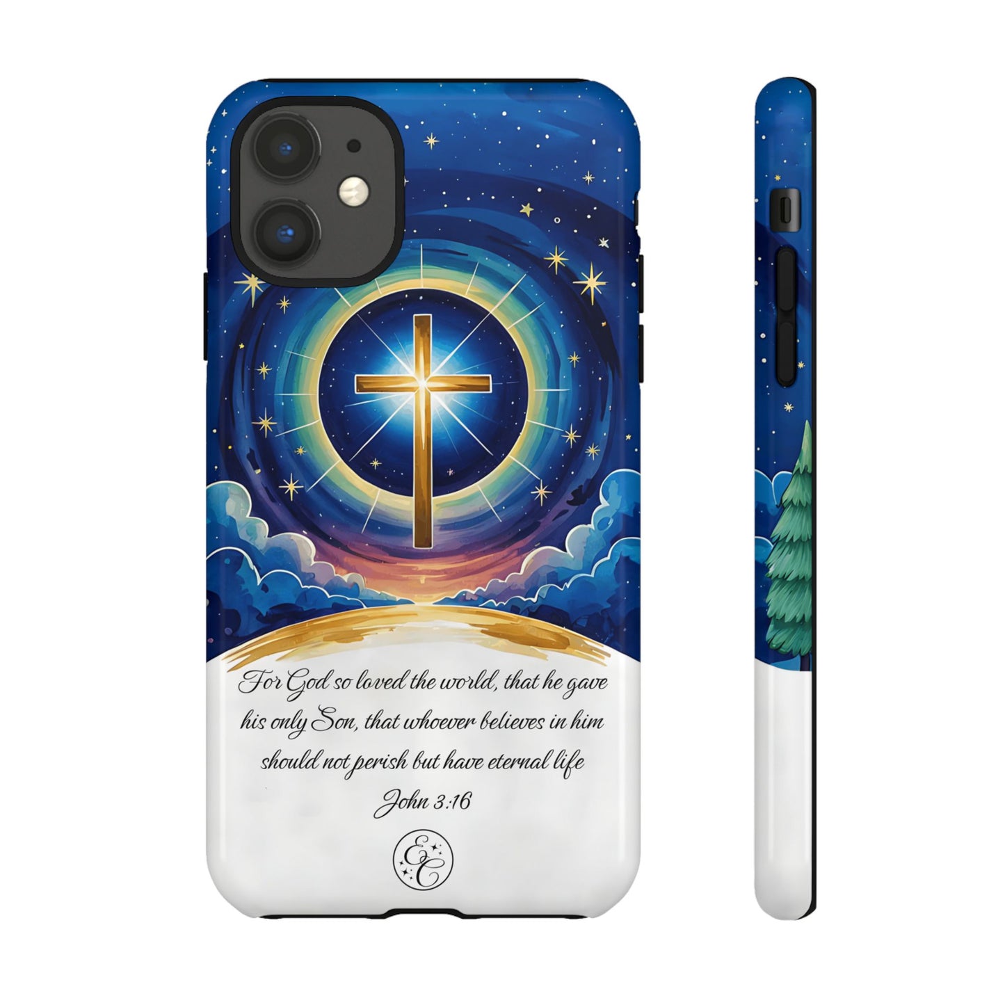 Celestial Cross - John 3:16 Tough Phone Case